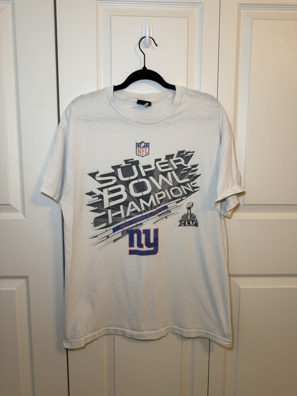 New York Giants Super Bowl XLVI Champions T Shirt NFL 2012 Team Apparel XXL/3XL